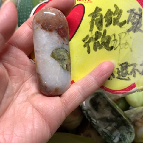 蛇纹石玉未镶嵌手把件