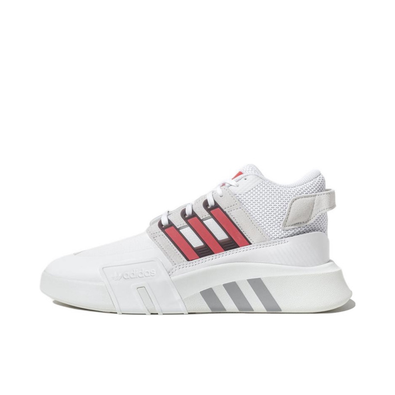 adidas originals防滑耐磨中帮生活休闲鞋男女同款白红黑