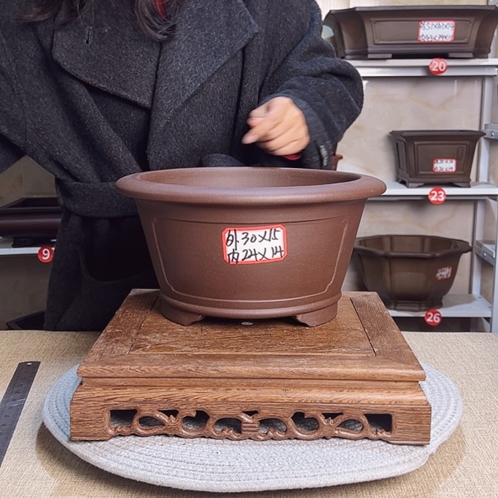 紫砂花盆紫砂花盆