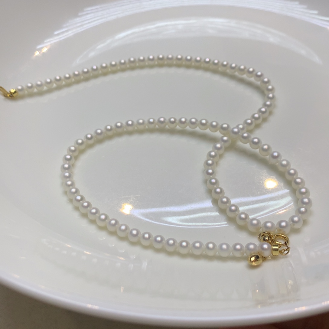 淡水珍珠银S925镶嵌颈饰