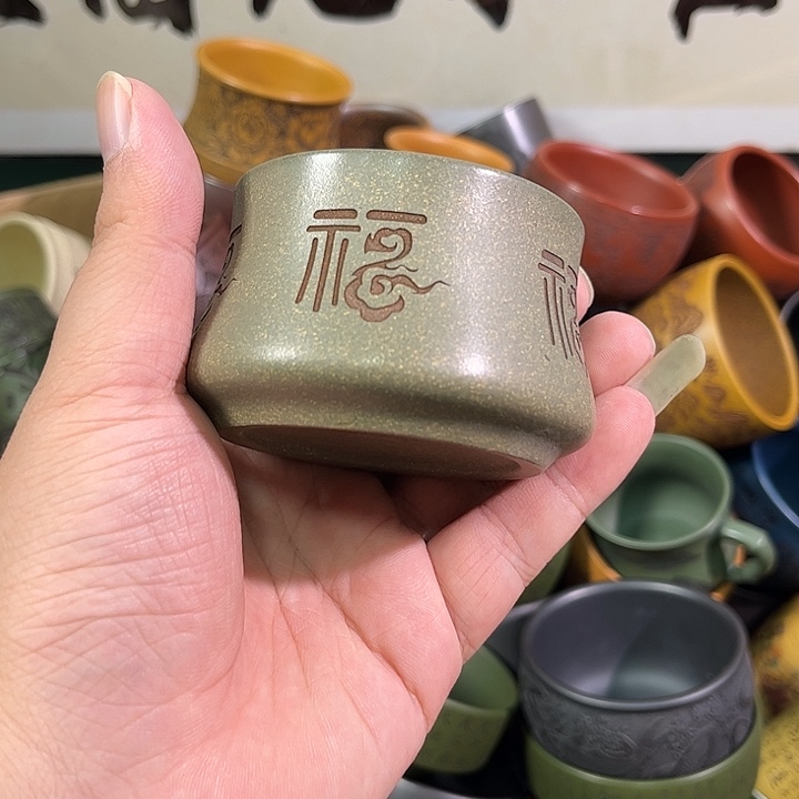 茶杯紫砂全手工紫砂主人杯