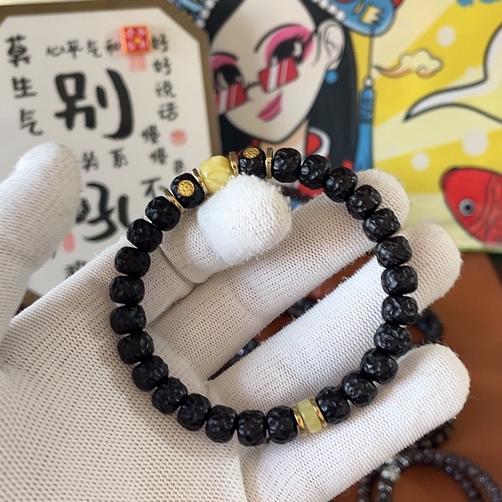 椰蒂手串97黑金无相双腊