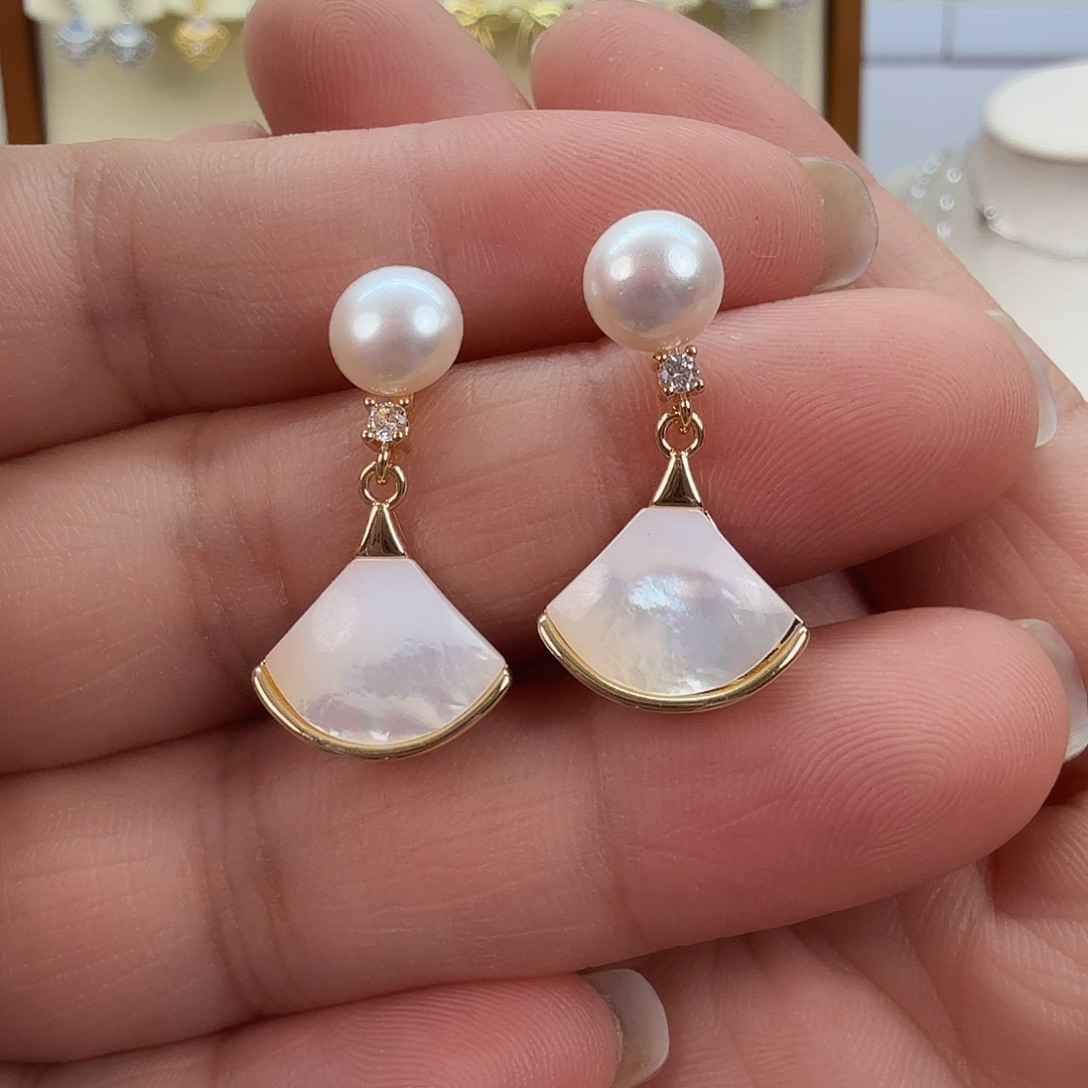 未镶嵌淡水珍珠耳饰123