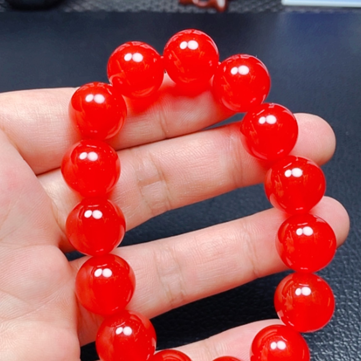 【闪购商品】未镶嵌颈饰玛瑙/玉髓鸽血红14