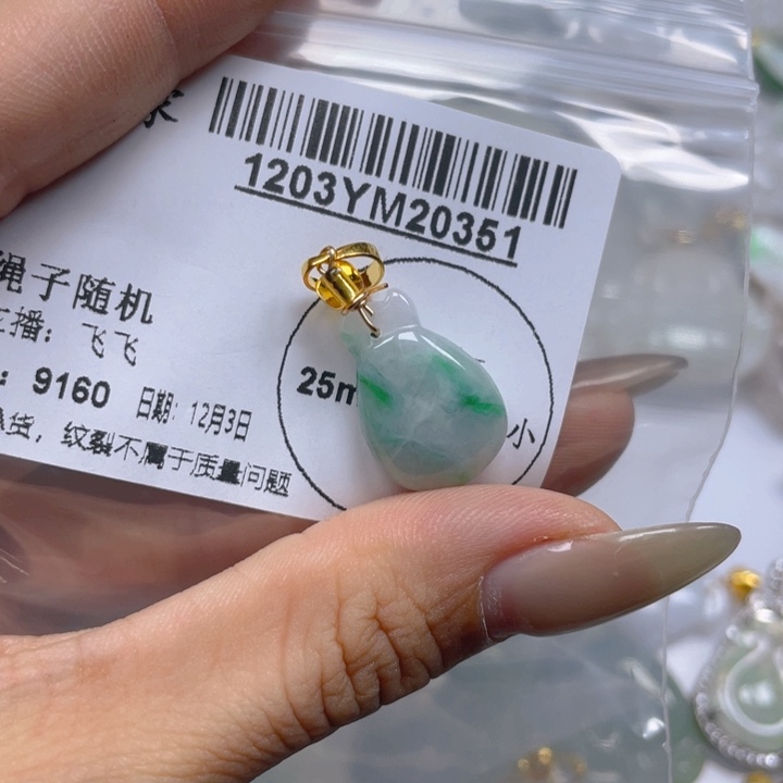 翡翠未镶嵌吊坠(不含链)