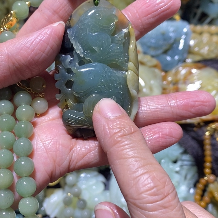 岫玉岫玉吊坠未镶嵌