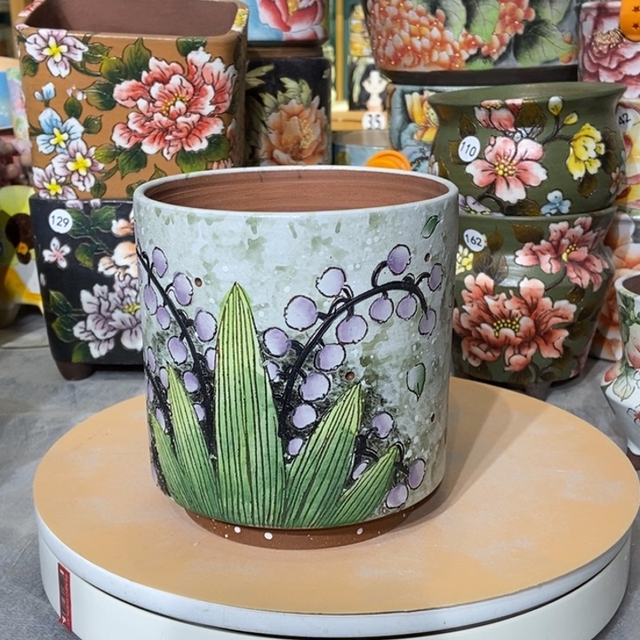 红陶景德镇艺术手绘作品