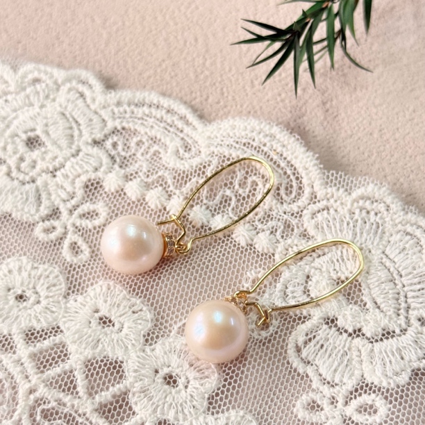 【六六中古】孤品优雅淡水珍珠耳环te9263