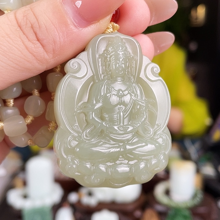 和田玉未镶嵌颈饰定制发货