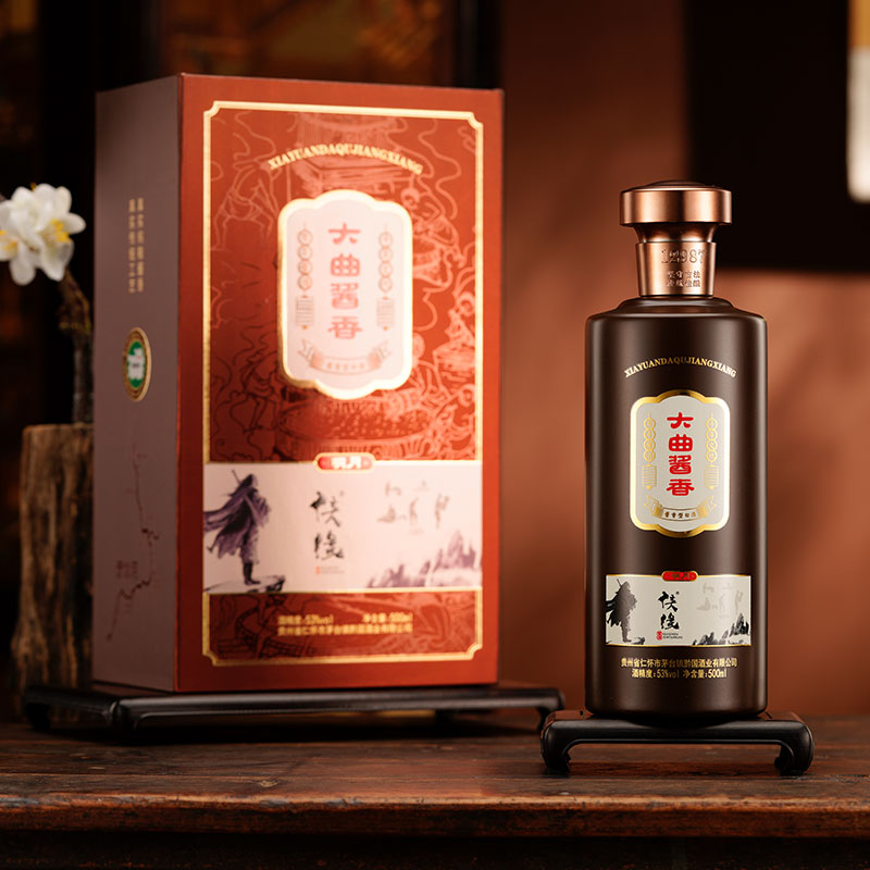 侠缘明月酒酱香型白酒礼盒装53%Vol500ml一瓶