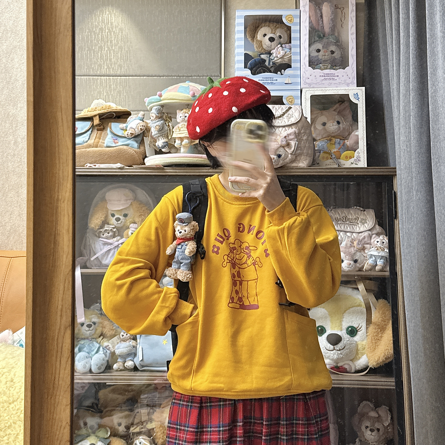 圆领可爱卡通印花宽松显瘦卫衣女