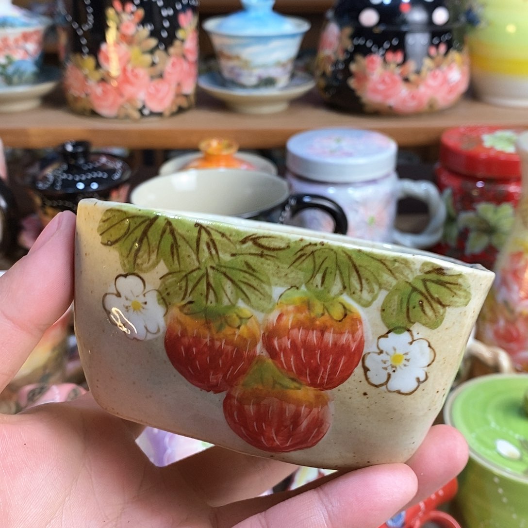 瓷片手绘陶瓷超赞的