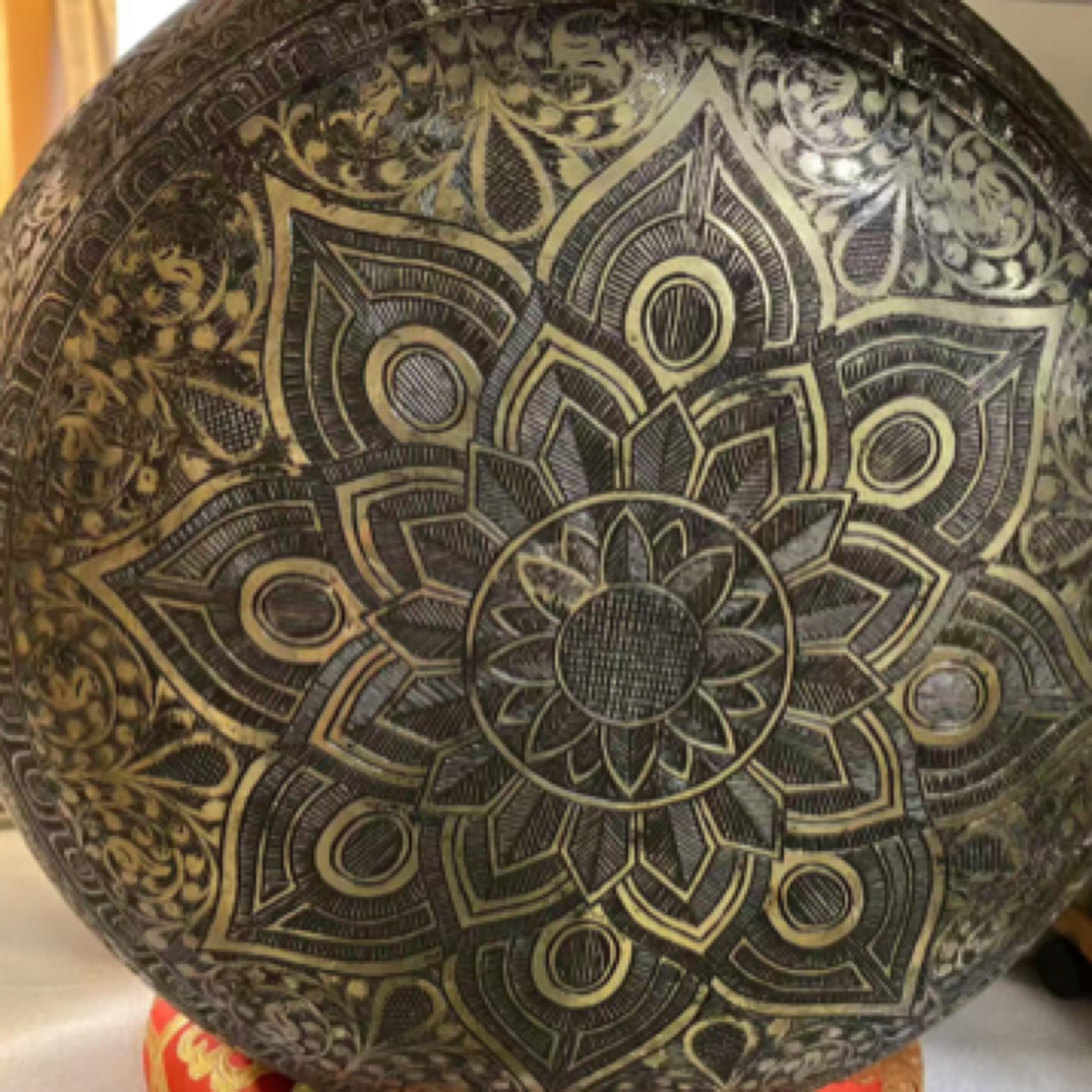 尼泊尔手工雕刻颂钵定制款