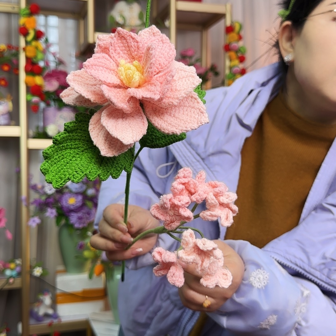 手工钩织设计花束