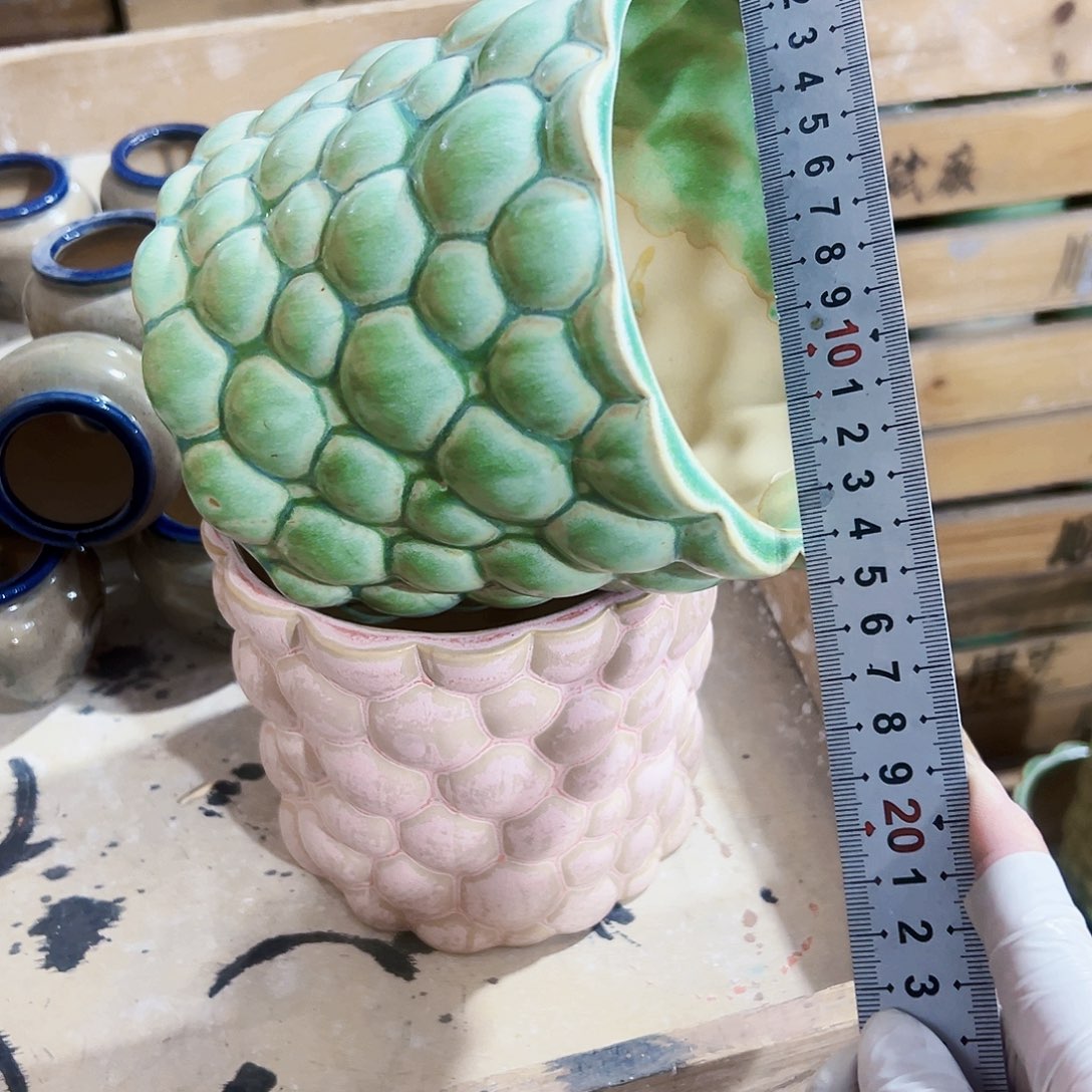 尾单陶瓷花盆凑单10米包邮无孔