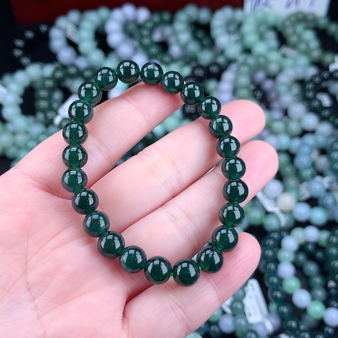 翡翠毛衣链未镶嵌