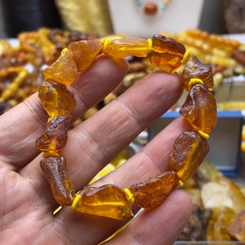 未镶嵌蜜蜡手串手串