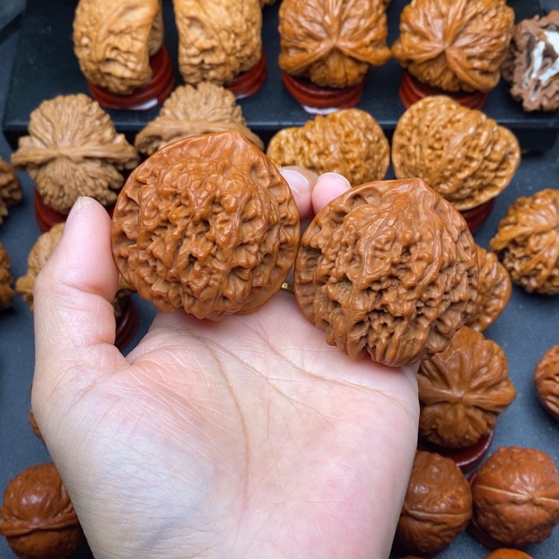 文玩核桃把件47官帽