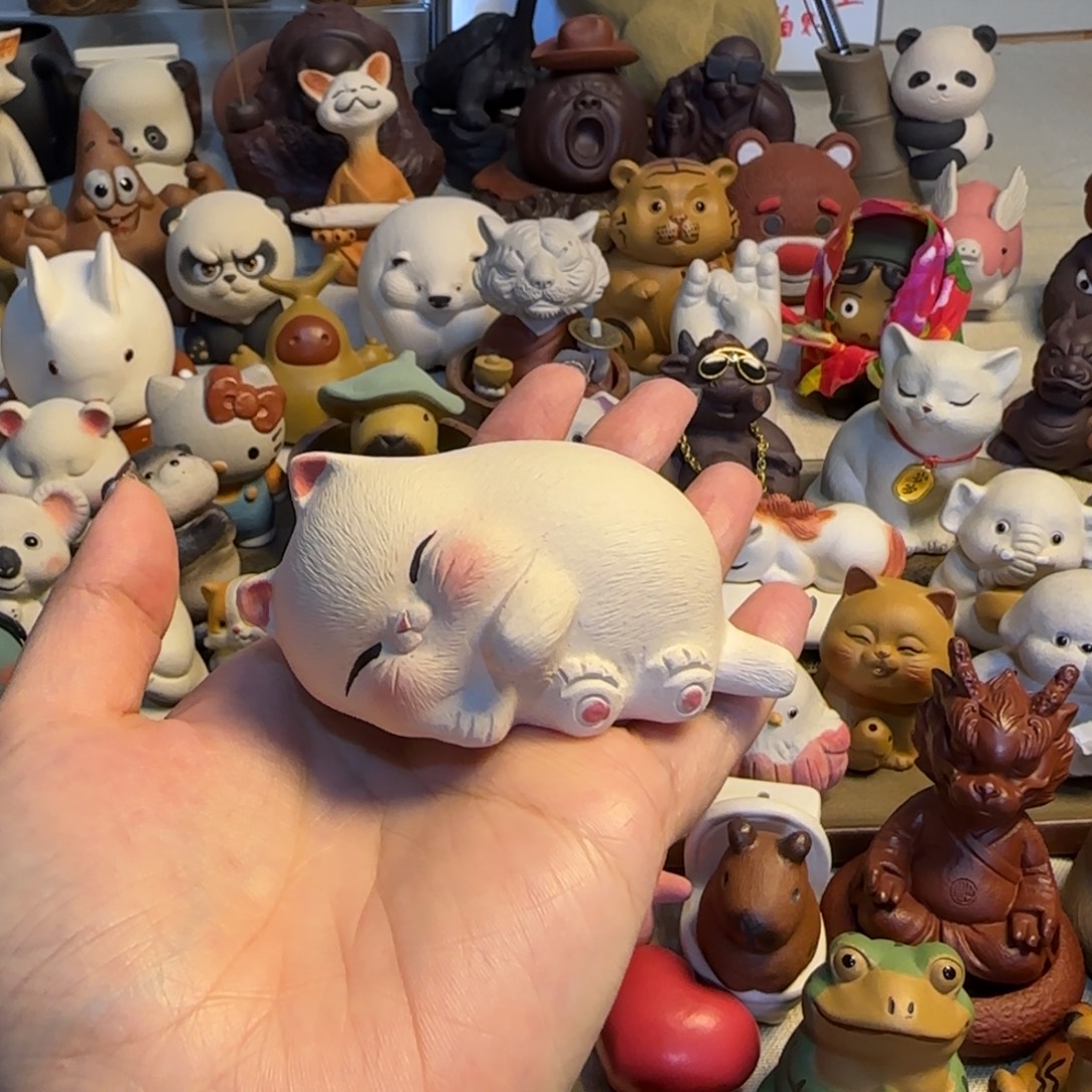 我***猫紫砂茶宠紫砂制作工艺流程