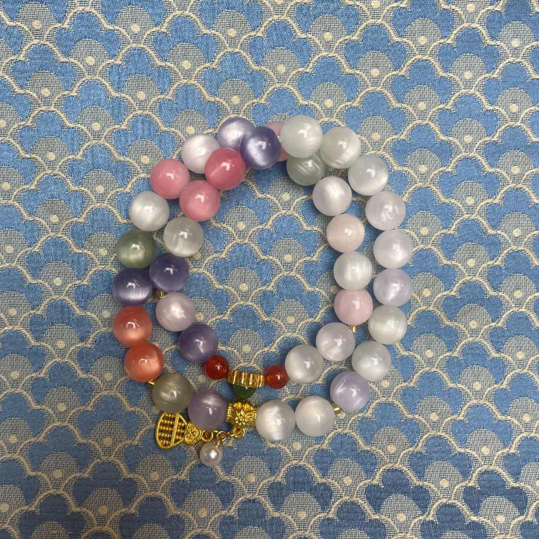 七彩双圈手串瑶轩堂精选高端 SC497