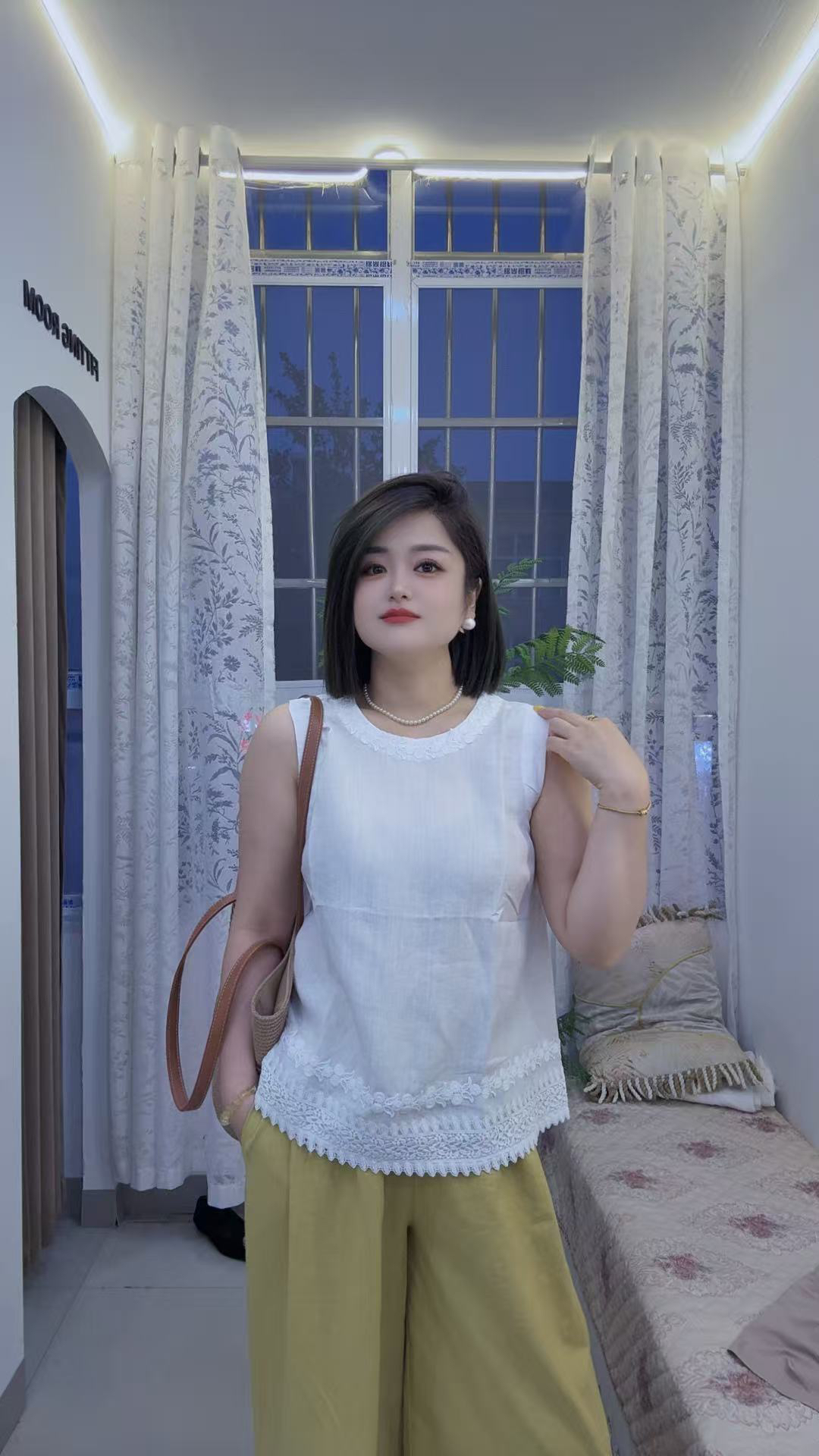 【遇见】欧货蕾丝钩花短袖