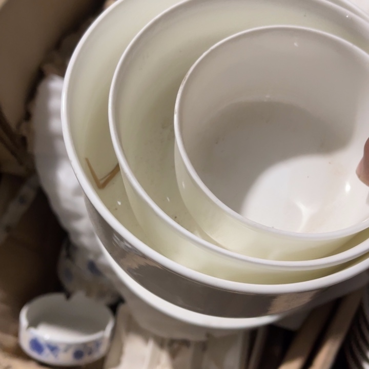 陶库存瓷器骨瓷保鲜碗三件套