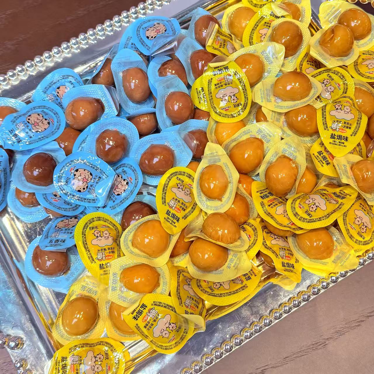 鹌鹑蛋五香盐焗鹌鹑卤蛋小包装开袋即食卤味休闲零食（光鲜优）
