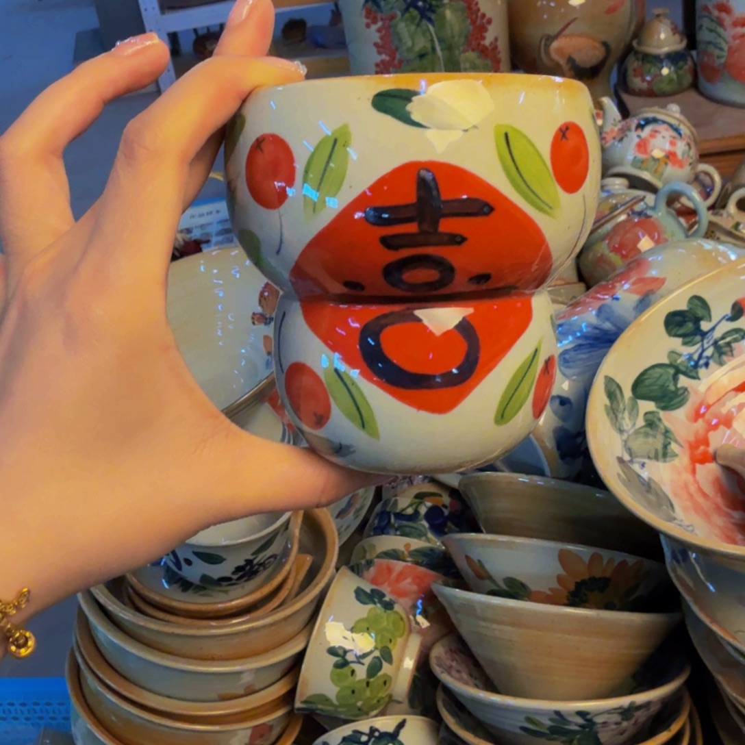 瓷片景德镇陶瓷手工手绘