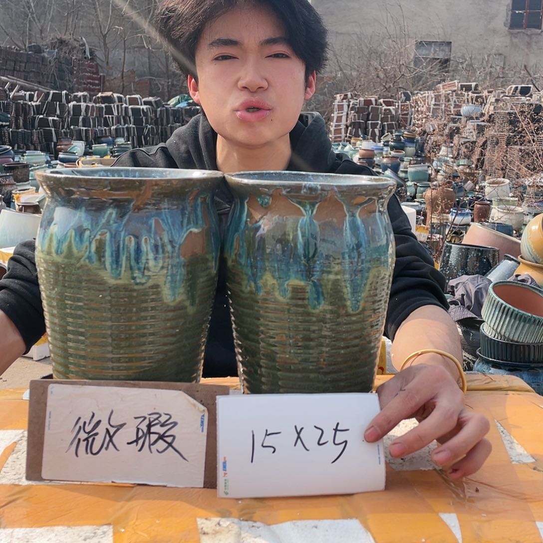 红陶宜兴紫砂花盆