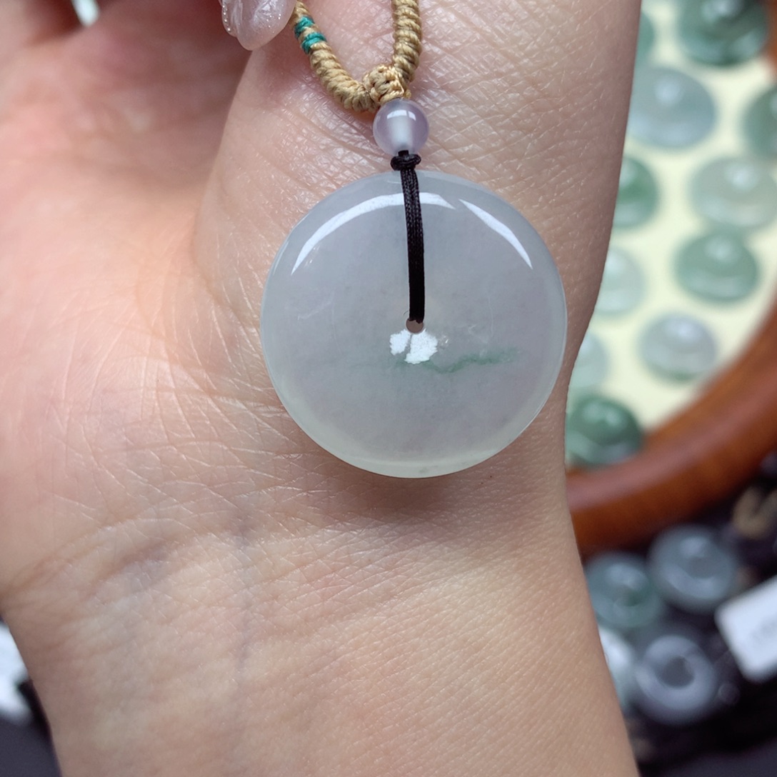 翡翠未镶嵌颈饰吊坠23/5.6mm