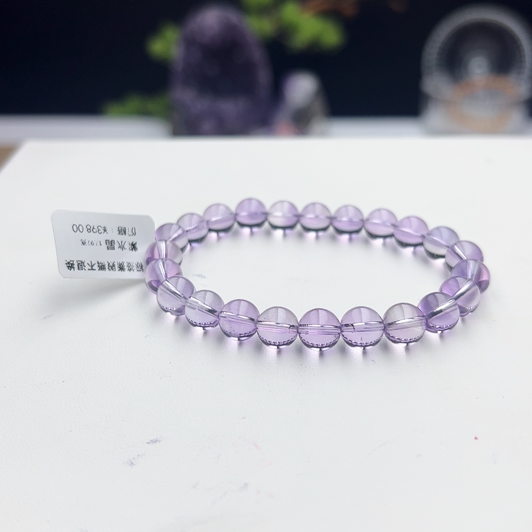 水晶手链未镶嵌可*?紫水晶8.3mm17.97