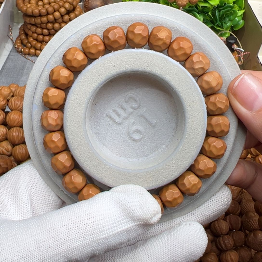 猴头核桃手串微瑕黑金无相