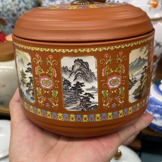 瓷片陶瓷茶叶罐密封罐