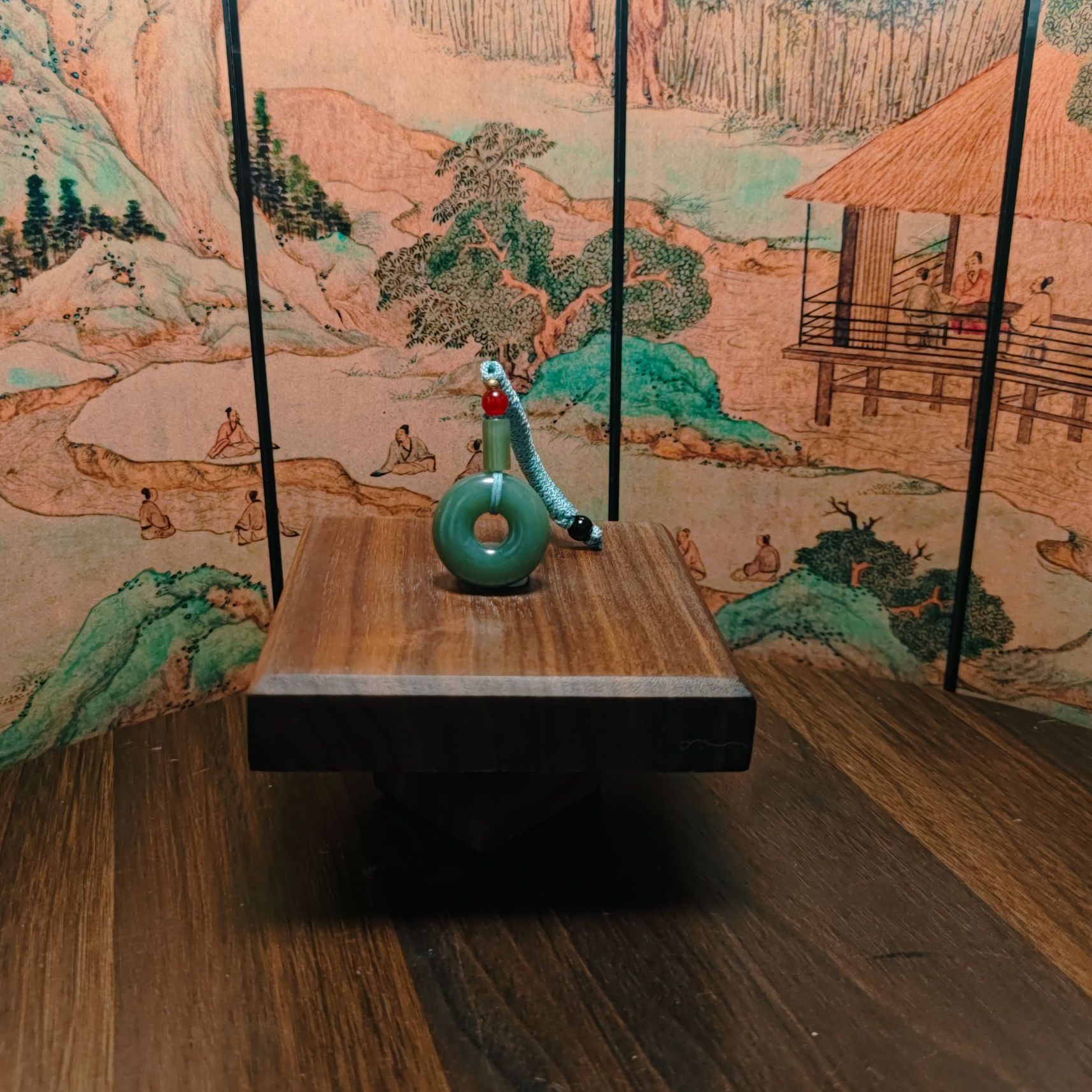 F和田玉平安扣吊坠0989