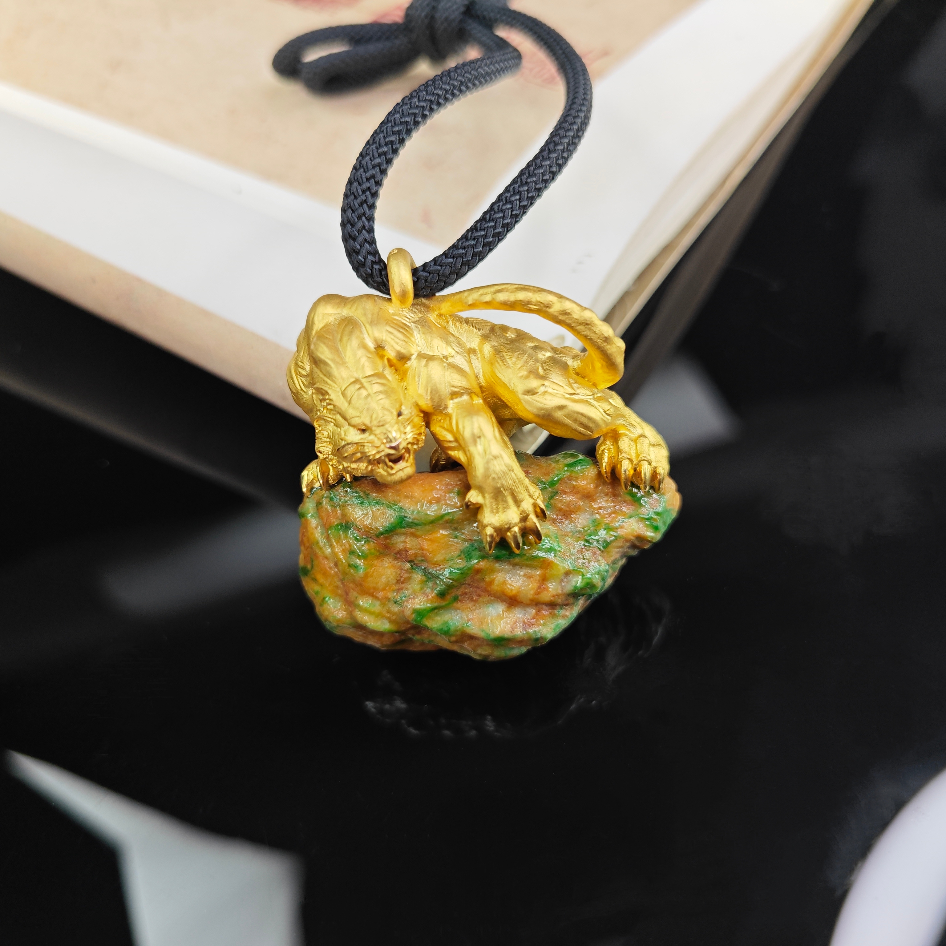 天使原创珠宝设计新品创意设计复古时尚小众个性G18K翡翠饰品