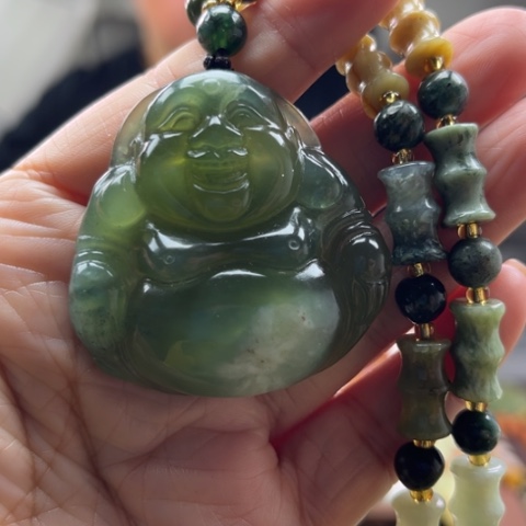 岫玉未镶嵌挂件挂件