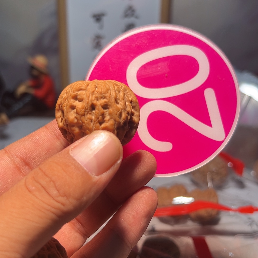 ༺***༻文玩核桃，粉色20号