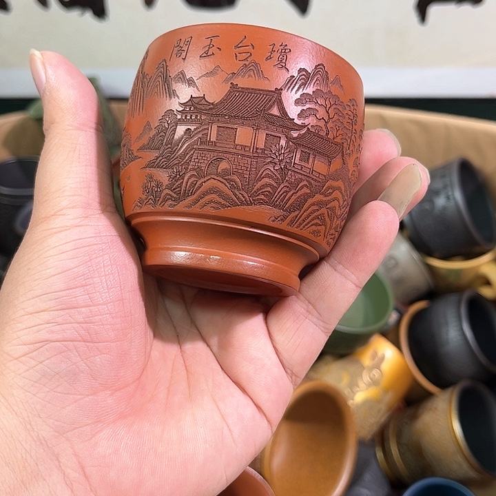 茶杯紫砂全手工紫砂主人杯