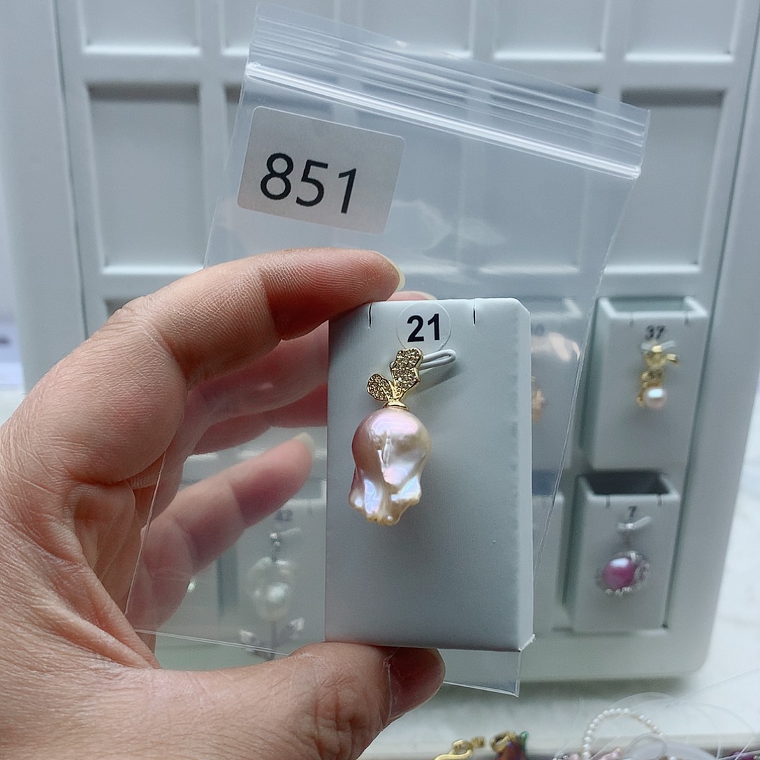 吊坠(不含链)淡水珍珠合金