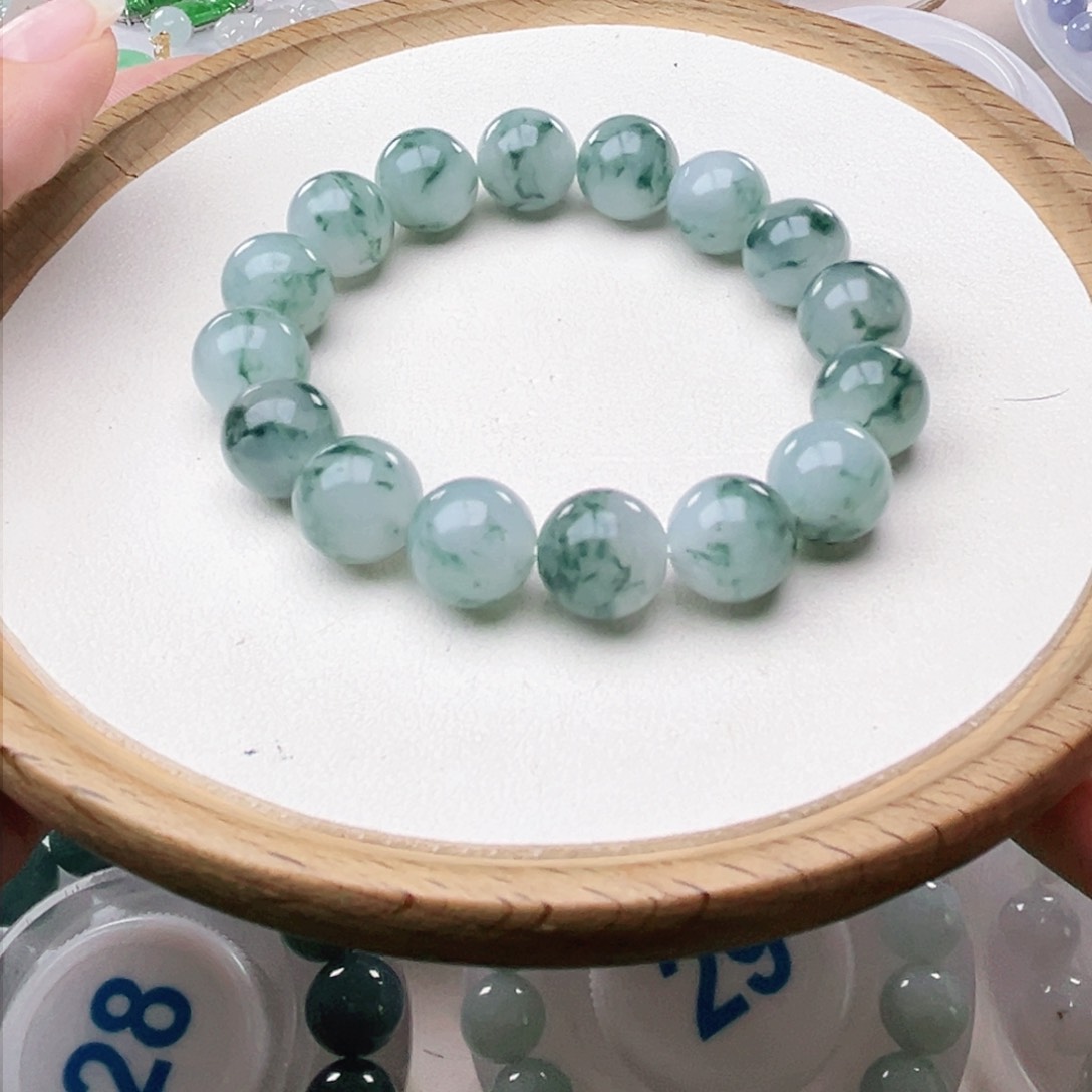翡翠手链未镶嵌老****1手串13