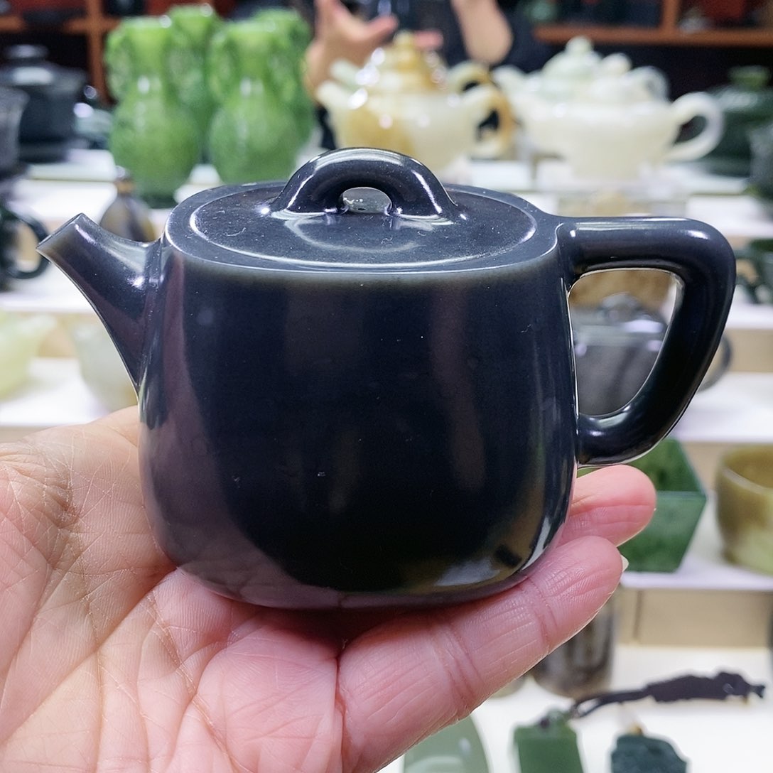 和田玉茶壶未镶嵌160m l