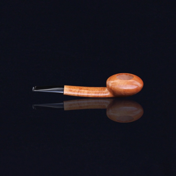 意大利石楠木纯手工烟斗长柄如意烟斗