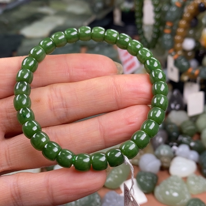 和田玉未镶嵌手链予