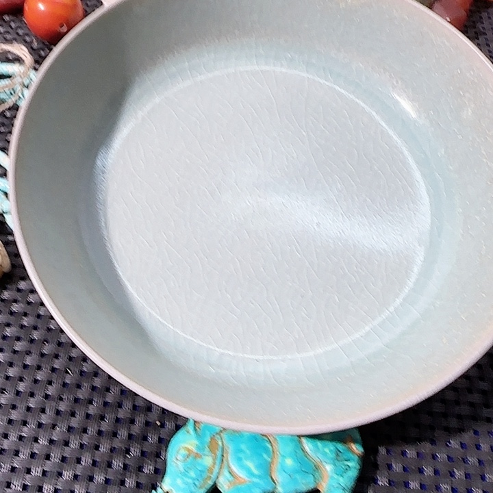 瓷片瓷器白梨摆件瓷器创意111