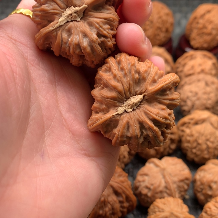 男**拾39密纹狮子头文玩核桃