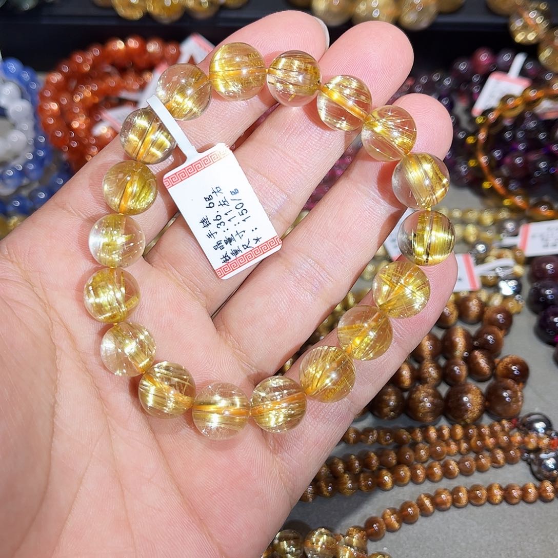 水晶手链未镶嵌钛晶手串