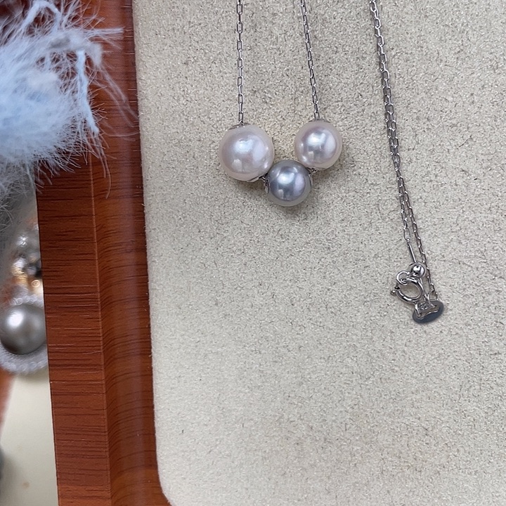 海水珍珠颈饰银S925镶嵌