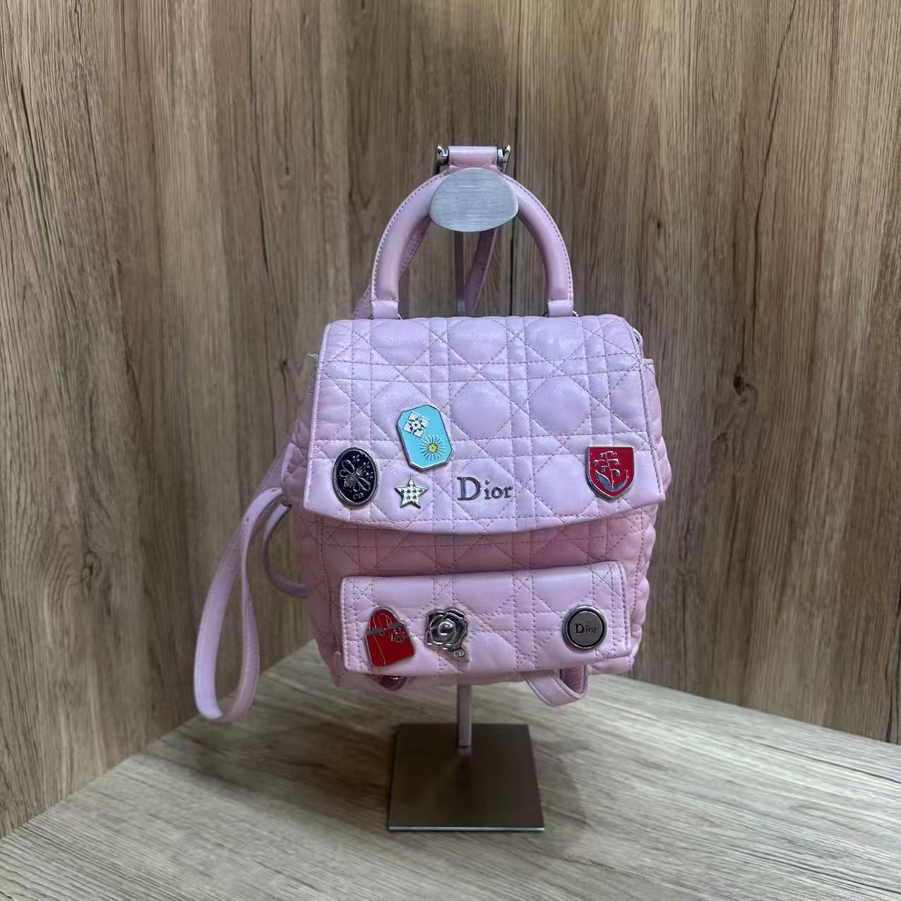 95新 DIOR/迪奥 乱乱子中古/女士/双肩包/115399