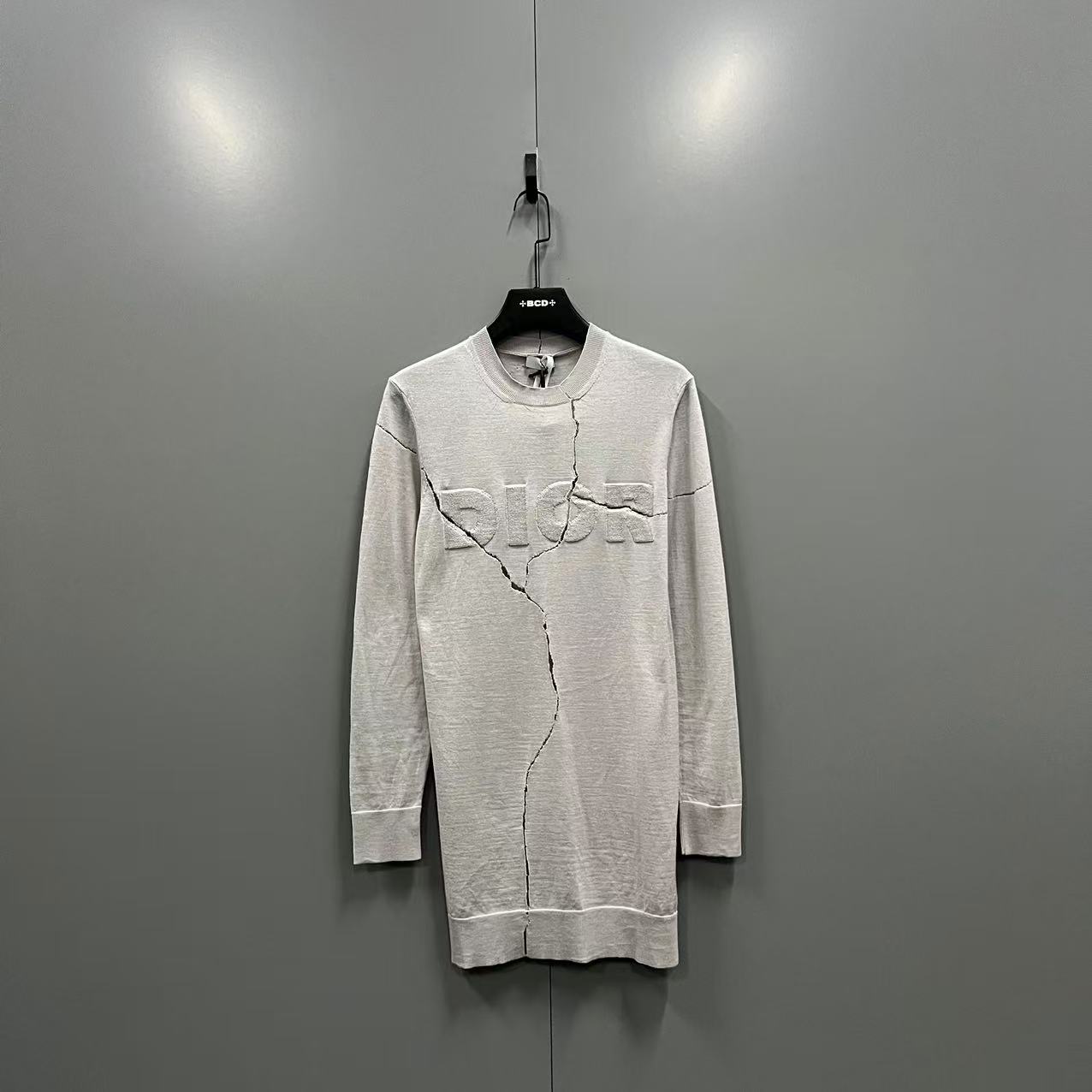 99新 DIOR/迪奥 tt16 晶石 联名 logo针织衫 XS码/014922