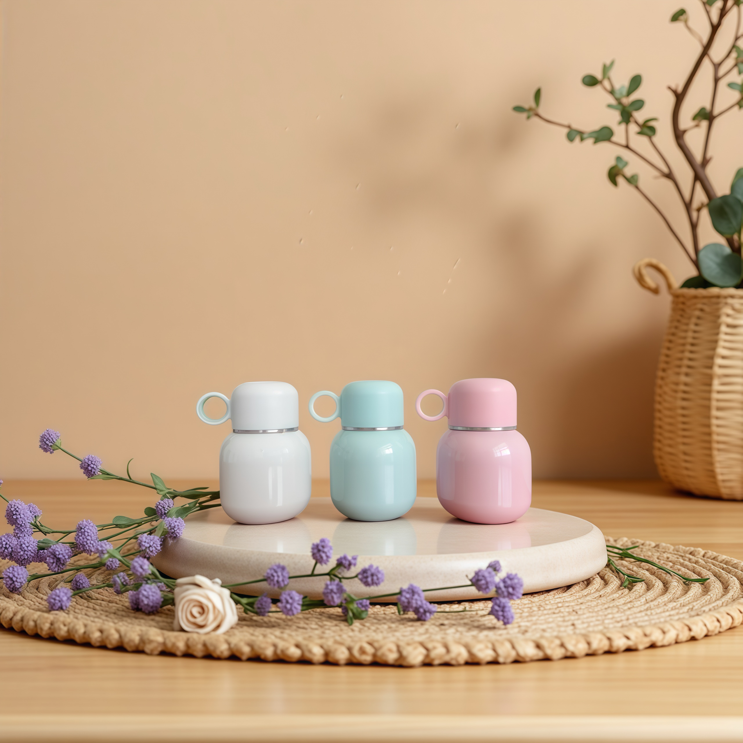 316不锈钢迷你保温杯大容量三饮模式小巧便携大肚泡茶水杯